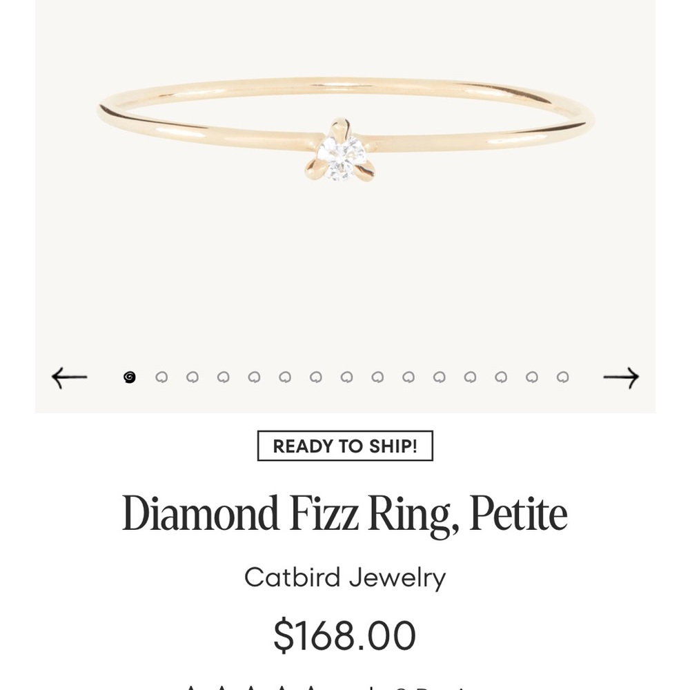 CATBIRD Diamond Fizz Ring